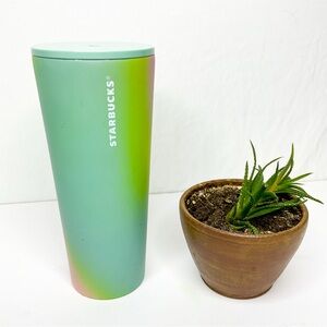 Starbucks 24oz Gradient Ombré Tumbler Green Yellow Pink 2024